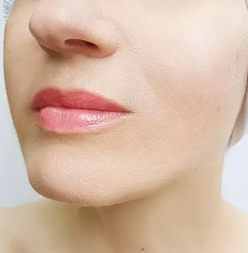 a close-up of a woman's face in Holly Springs, NC